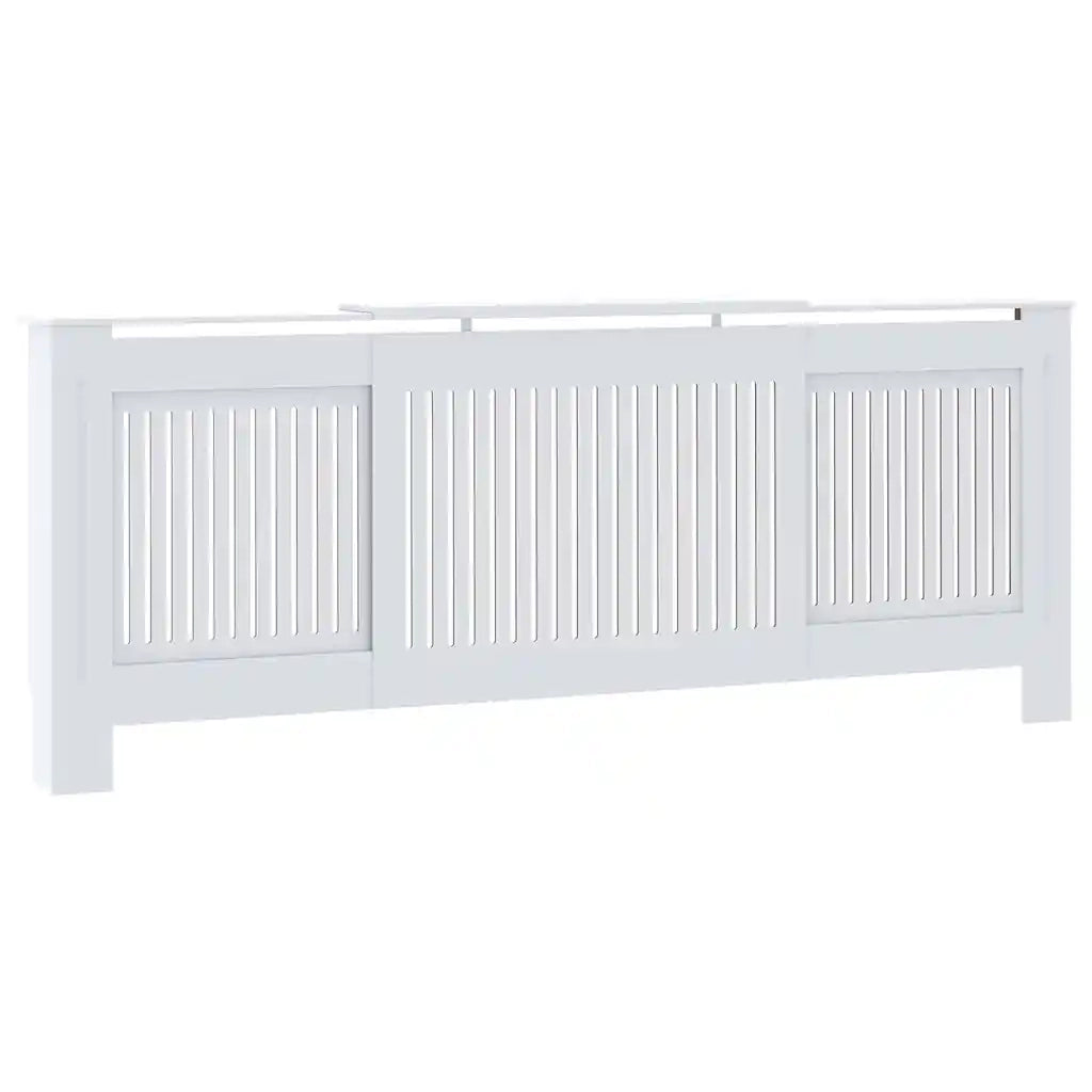 Copertura per radiatori 2 pcs Bianco 205 x 20,5 x 81,5cm