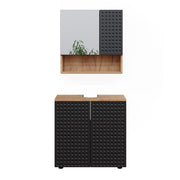 Vicco Set mobili bagno Antracite puntinato 2 parti, base 60 cm