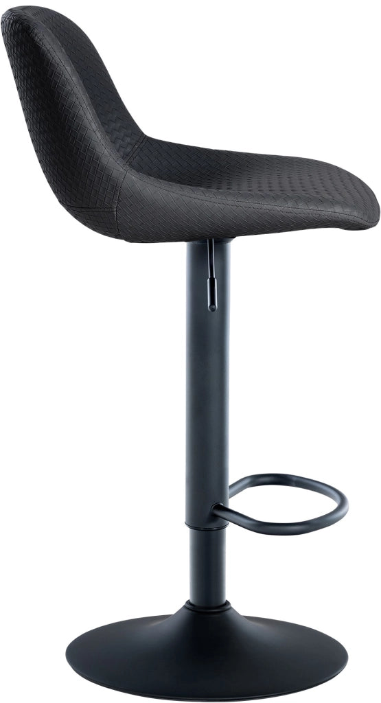 Sgabello Loft nero,Finta pelle