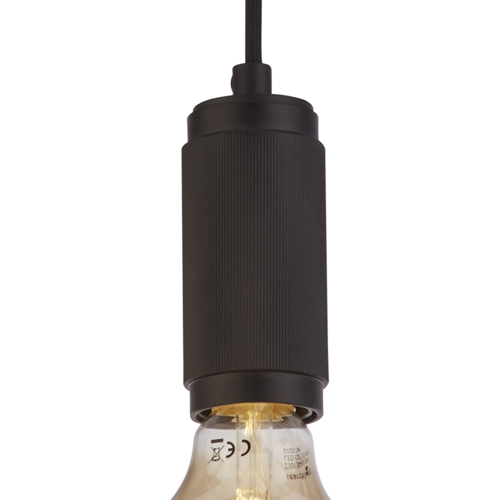 Sospensione Contemporanea Suspension Acciaio Nero 1 Luce E27