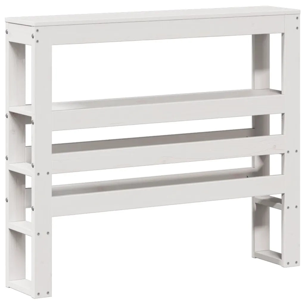 vidaXL Letto senza Materasso Bianco 75x190 in Legno Massello di Pino