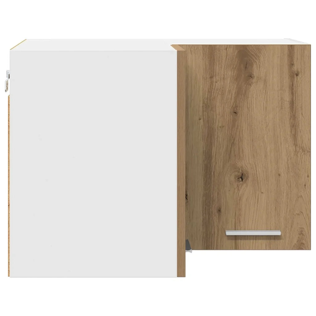 Armadio pensile Rovere Artigiano e Bianco 57 x 57 x 40 cm 884193