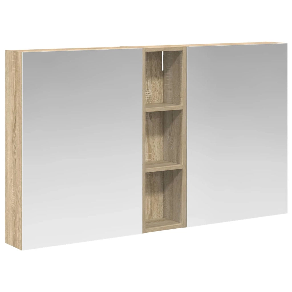 Set di Armadi da Bagno con lo scaffale 3 pcs 120 x 14,5 x 70 cm 3403746