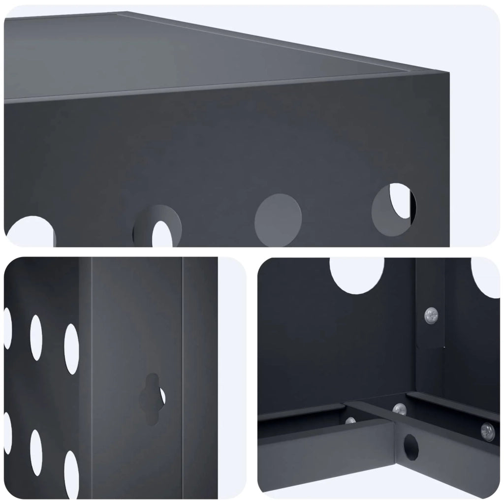 Copertura per condizionatore d'aria Antracite 110 x 50 x 80 cm 8014138