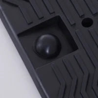 DURHAND Set 2 Rampe per Auto in Plastica con Carico Massimo 5 Tonnellate, 91x30x21 cm, Nero