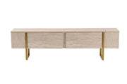 Mobile TV in legno "Serenity" 180 x 30 x 50 cm - Travertino