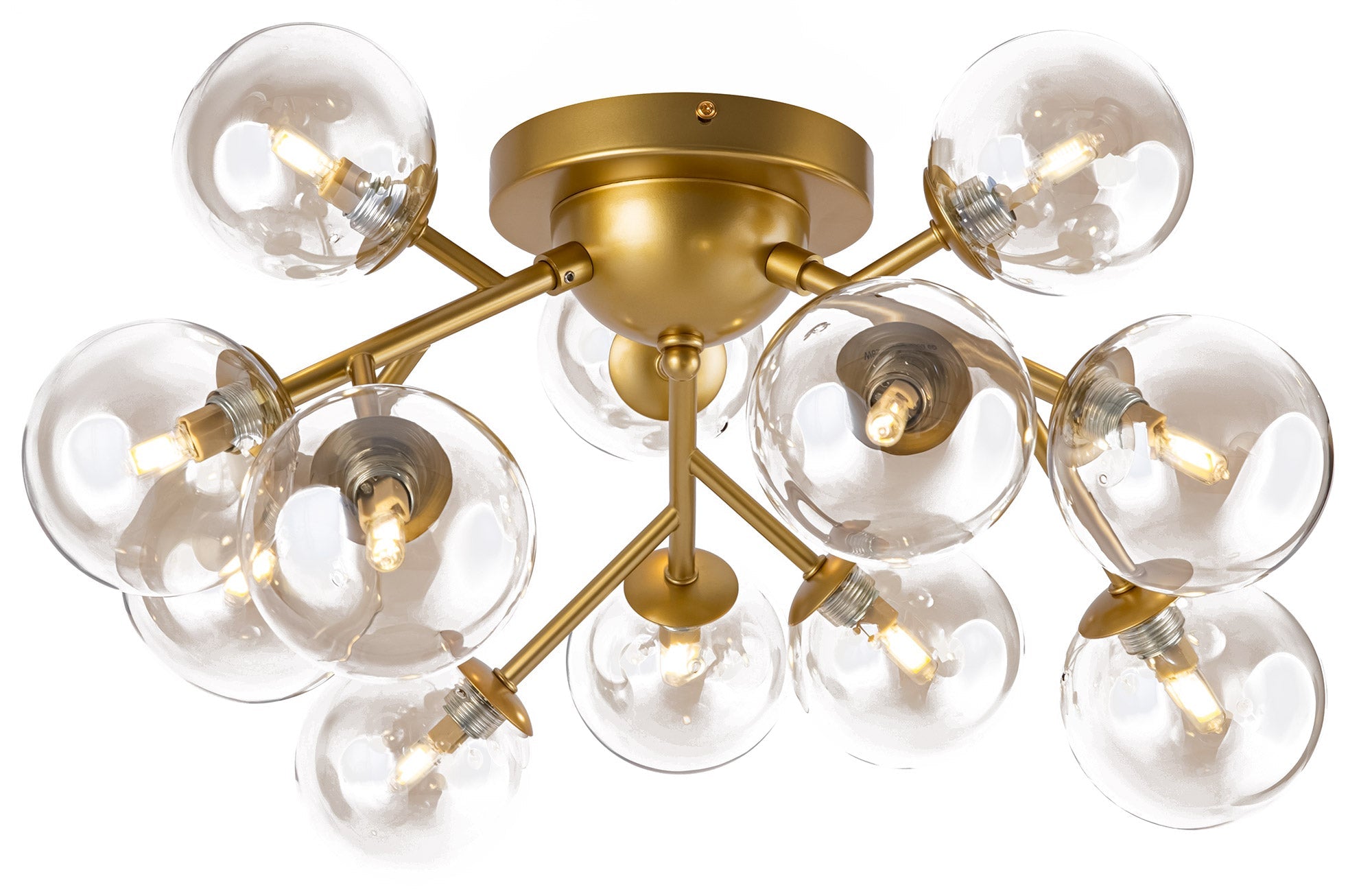 Plafoniera Modern in Metallo Dallas Oro