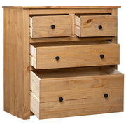 Credenza 80x40x83 cm in Legno Massello di Pino Panama Range 282655