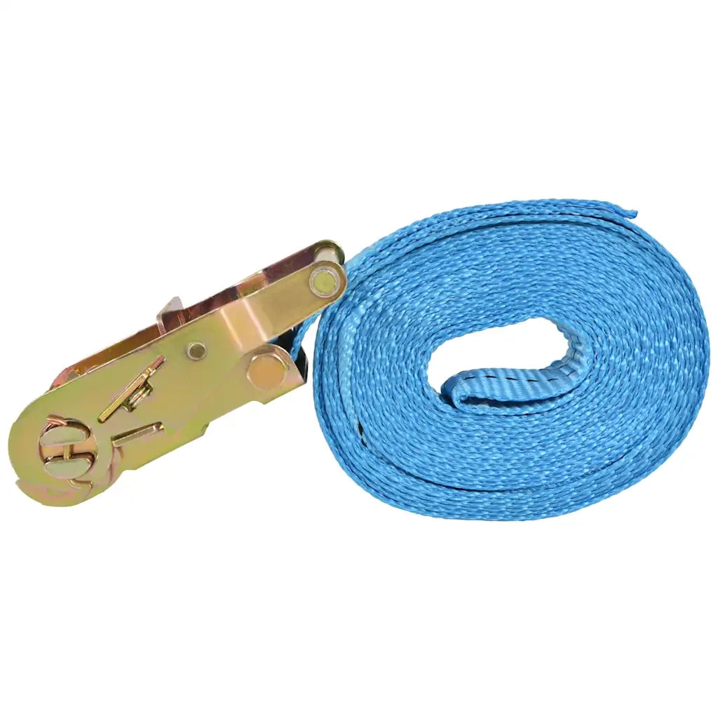 Cinghie d'Ancoraggio 4 pz a Cricchetto 2 T 6mx38mm Blu 142654