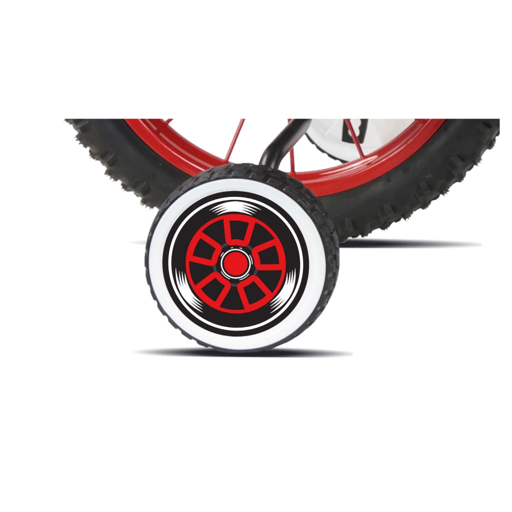 Bicicletta per Bambini 14" Turbo Race Freni Caliper e Stabilizzatori in Acciaio Hi-Ten Giallo