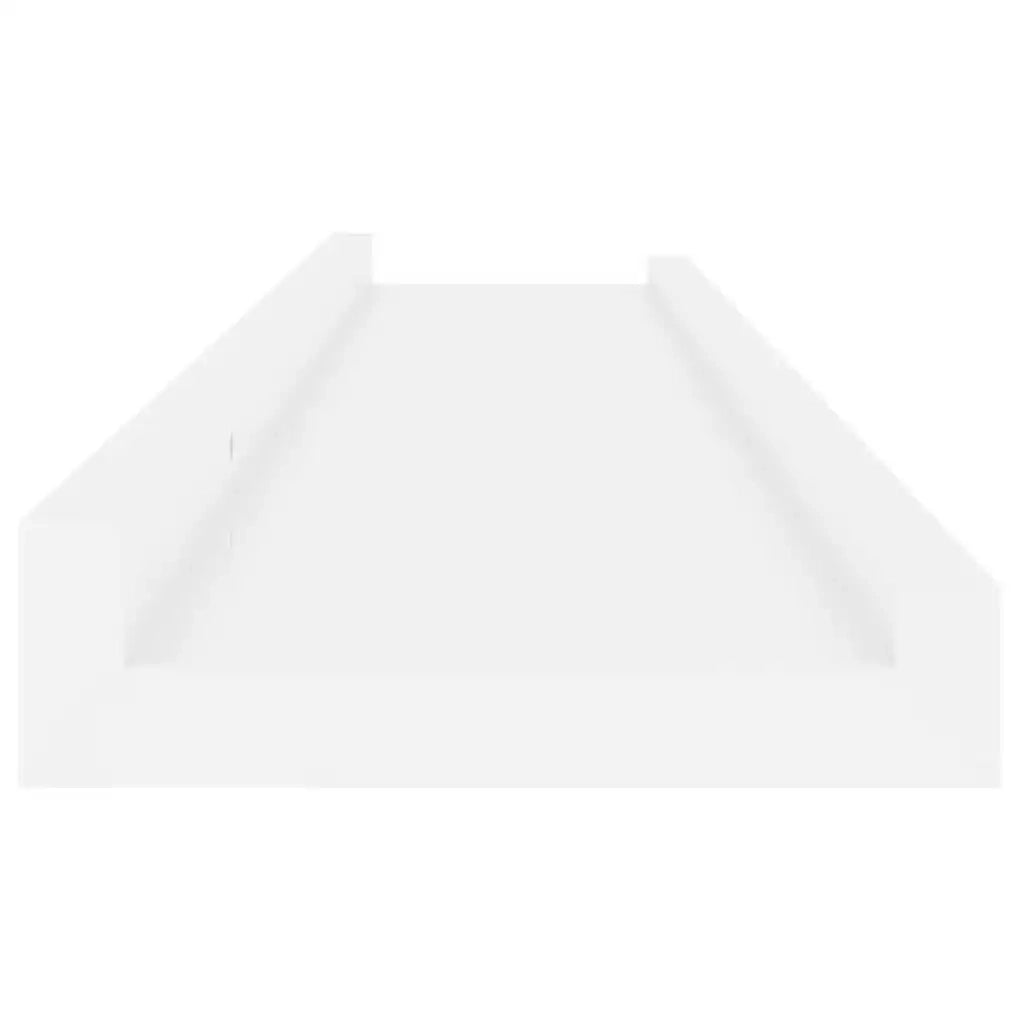 Mensole da Parete 4 pz Bianco Lucido 80x9x3 cm cod mxl 33584