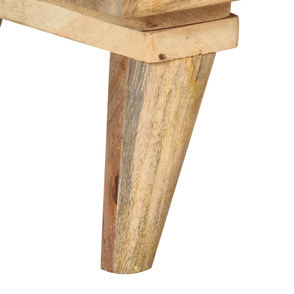 Comodino 36x30x60 cm in Legno Massello di Mango 286123