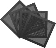 Filtro a stoffa per ventilatore di computer, 4-pack, ventilatore PC con cornice magnetica, filtro a stoffa per PC, copertura PVC impermeabile a stoffa, grills per ventilatore di computer - nero