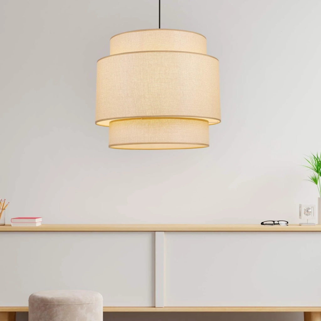 LÚZETE - LAMPADA DA SOFFITTO Ø 50 CM X 155 CM RATTAN E27 SAMANTHA