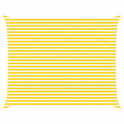 Vela Parasole | Telo Ombra | Vela da ombra solare Giallo e Bianco 5 x 4 m