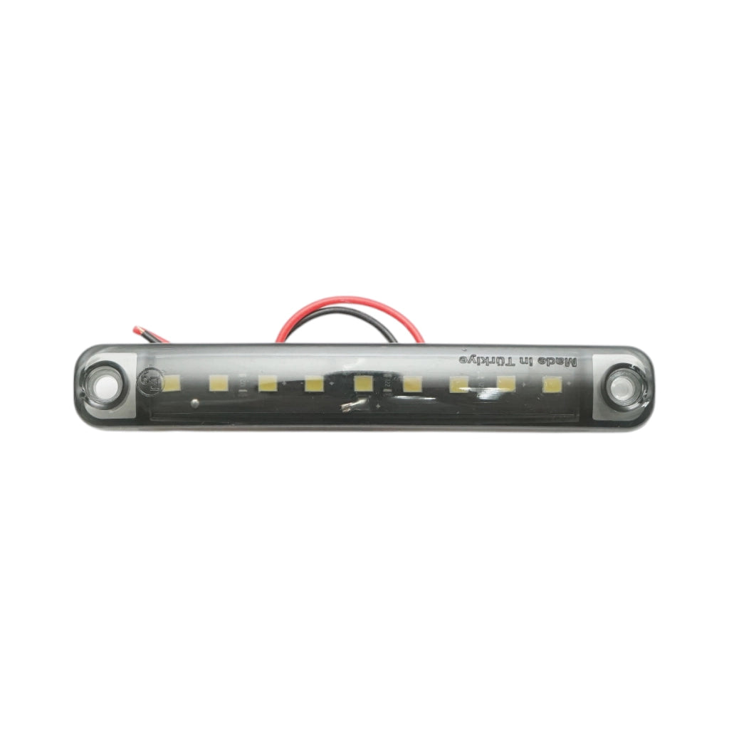 Luce di posizione laterale a LED sottile 12-24V bianco fumo 100x15x10mm FR0176