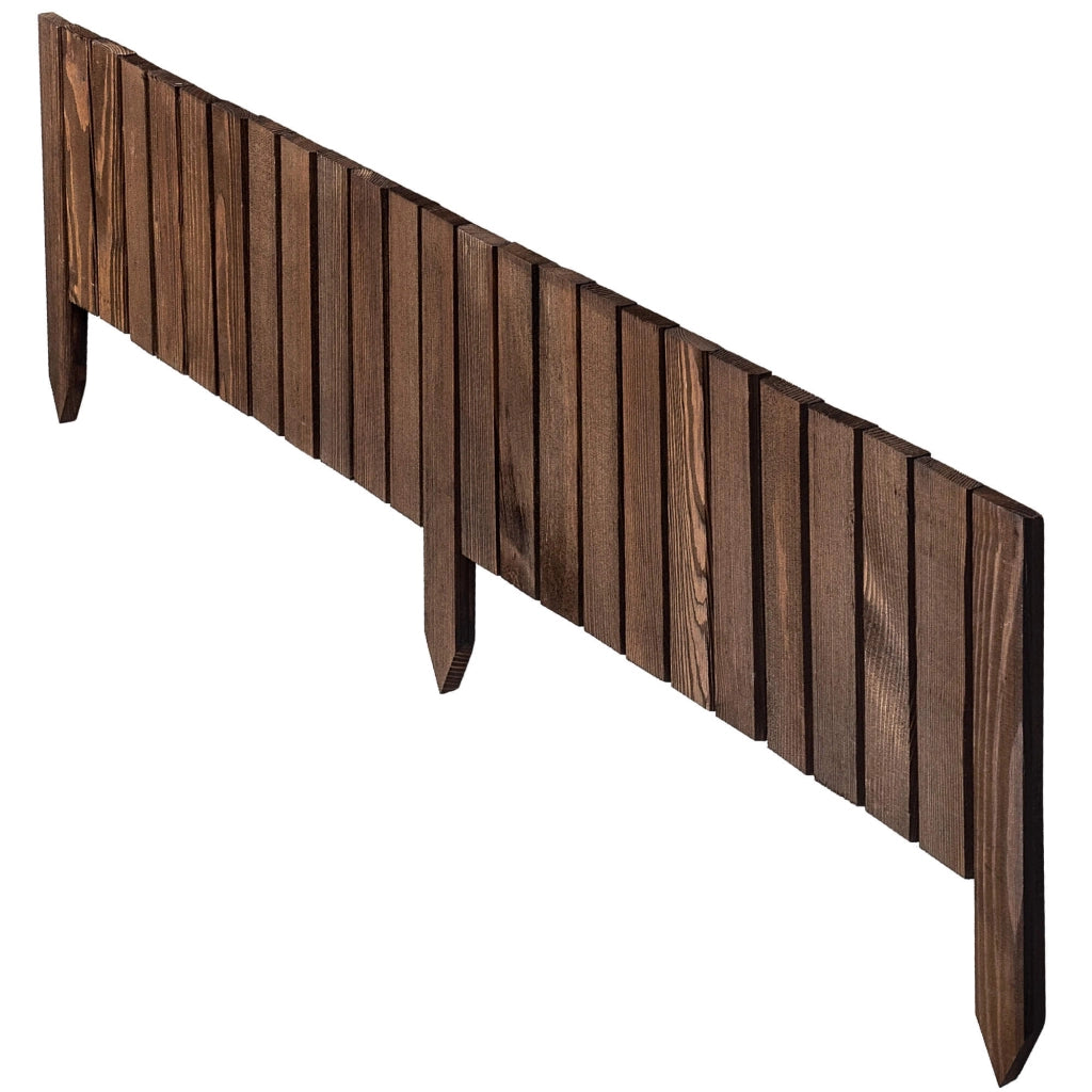 Recinzione da giardino in legno KADAX Palisade, infissa nel terreno, colore marrone, 20x116 cm.