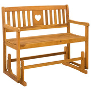 Panchina Glider da Giardino | Panca da Giardino Naturale 110 x 59 x 97 cm