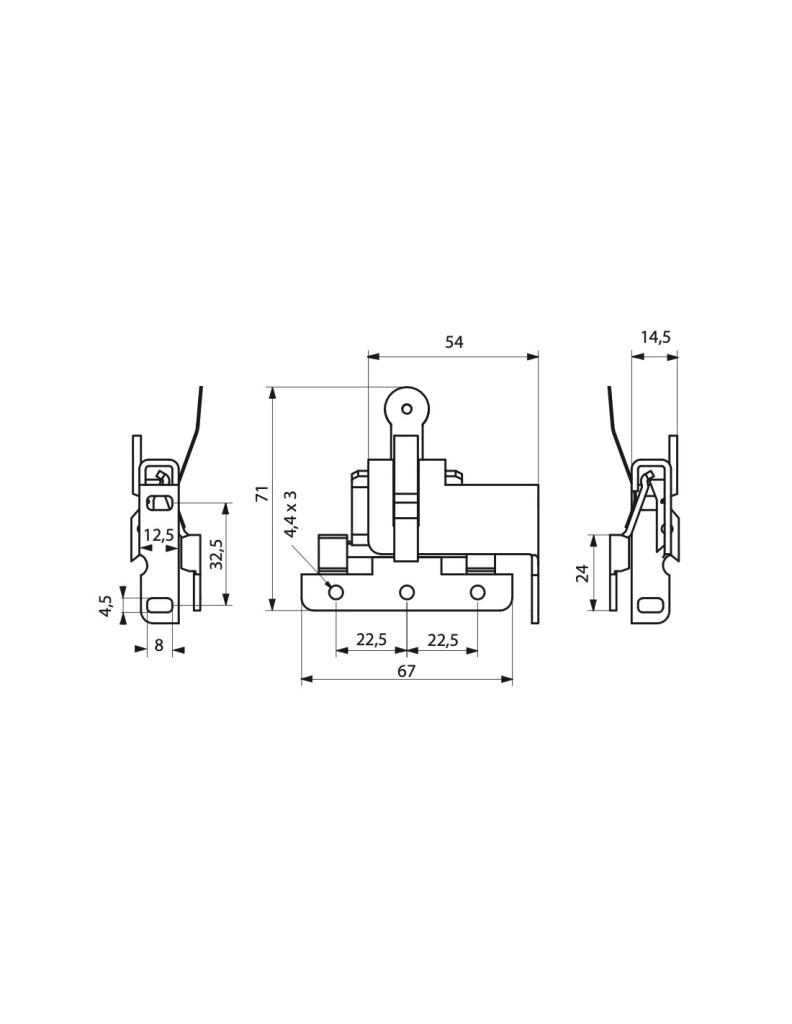 Blocco per tapparelle, saracinesche, antisollevamento, acciaio ino x, 67 x 71 mm, 2 pezzi – THIRARD