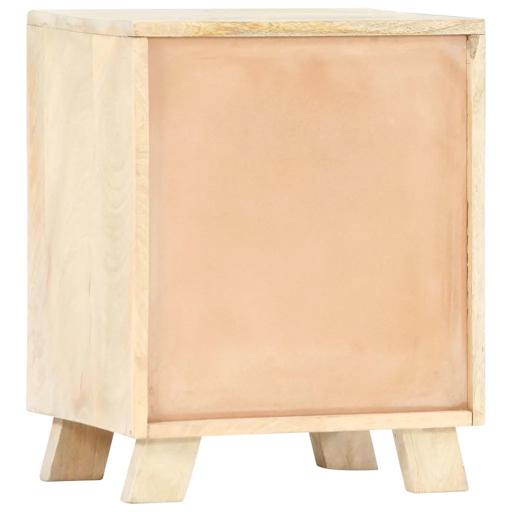 Comodino 40x30x50 cm in Legno Massello di Mango 282867