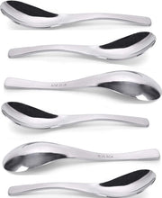 Set di 6 spiedini per insalata in acciaio inossidabile 18/8, adatti a insalate, curry, dessert cremosi e piatti caldi, 17 cm