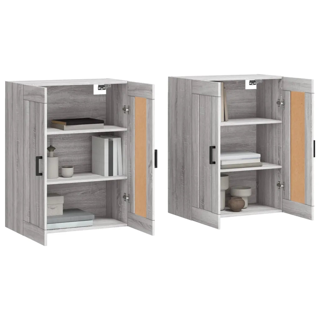 Armadietti a Parete 2 pz Grigio Sonoma in Legno Multistrato CFW8698700