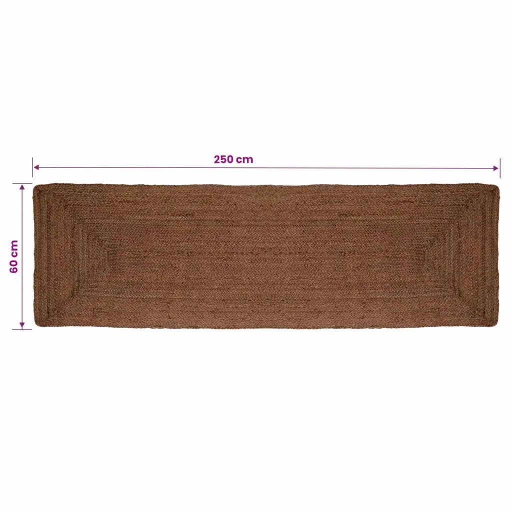 Tappeto da Area Grigio 60 x 250 cm Juta 42010405