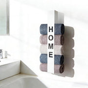 Sostegno per asciugamano 42 cm - Adesivo - Montaggio a parete senza perforazione - Sostegno asciugamano bagno/cucina - Metallo duraturo - Incluso 2 adesivi - Sostegno asciugamano