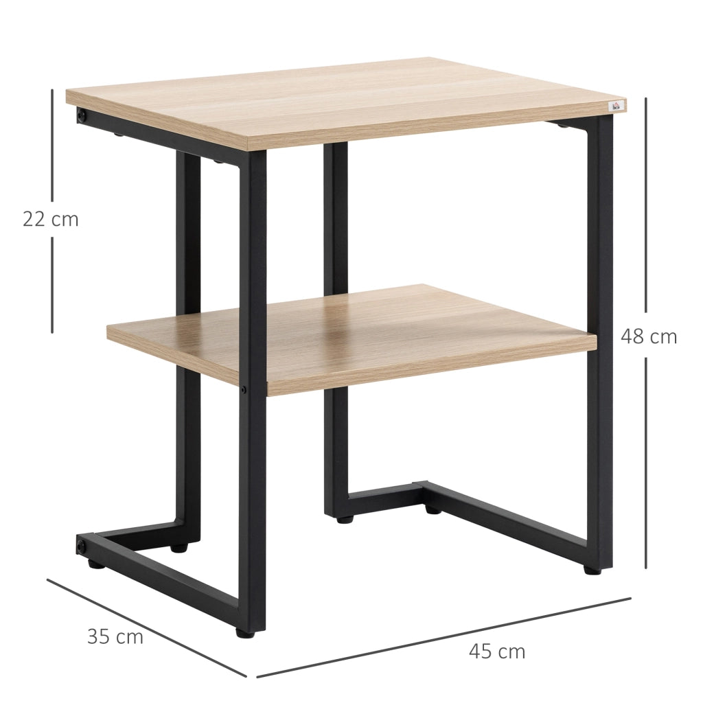 Tavolino da salotto ¨C zephmum ¨C 45x35x48 cm colore naturale