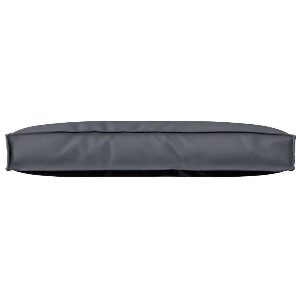 Cuscino per Pallet per Schienale Antracite 80x40x12 cm Tessuto Oxford