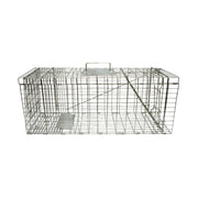 Trappola per animali selvatici tipo gabbia, robusta in metallo, 78 x 30 x 32 cm.