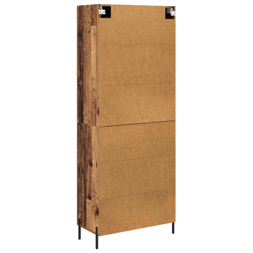 Credenza 2 pcs Legno vecchio Legno multistrato
