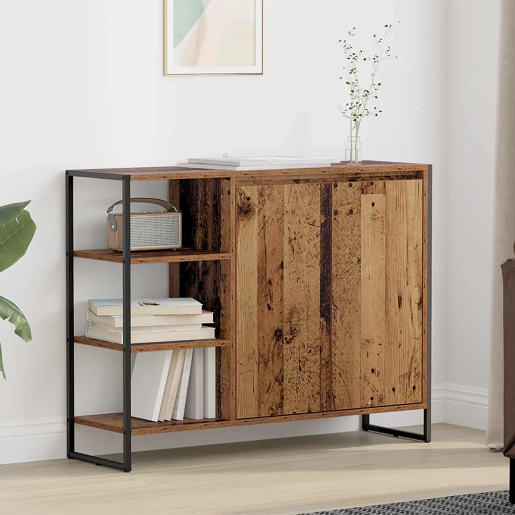 Mobile laterale Legno vecchio 96.5 x 30 x 75 cm