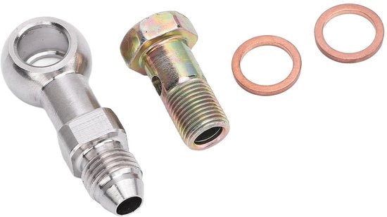 Connettore in acciaio inossidabile 1/8 pollici - Bocchetta banjo per 4AN - Installazione semplice - Progettato per durata - Adatto a diverse applicazioni