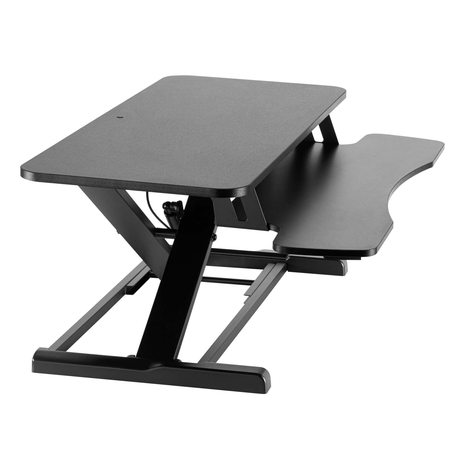 Toboli Alzata per monitor 95x40cm con porta tastiera, regolabile, Supporto di rialzo per computer