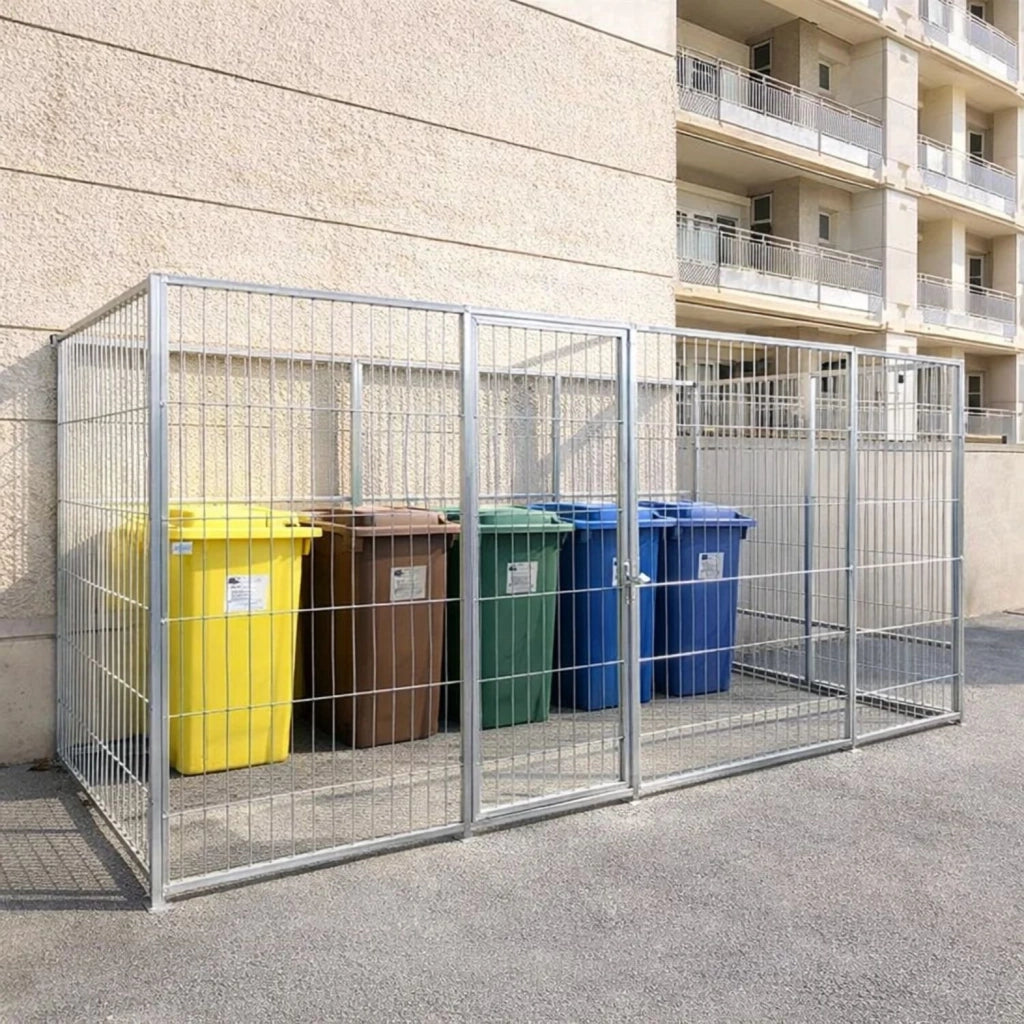 Box per cani da esterno con zincatura a caldo da 300x300x altezza 180 cm