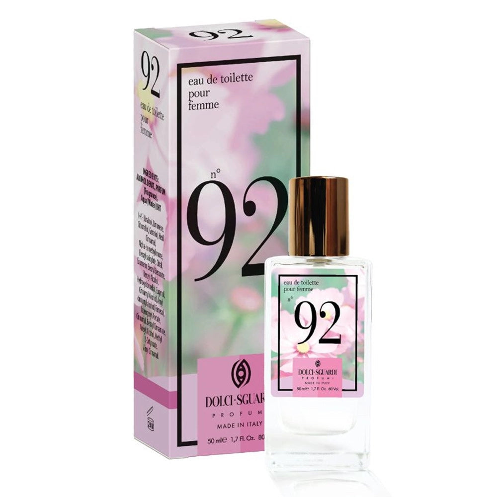 Trade Shop - Profumo Corpo Eau De Toilette Da Donna N°92 Da 50ml Fragranza Femminile Avvolgente 006165 -
