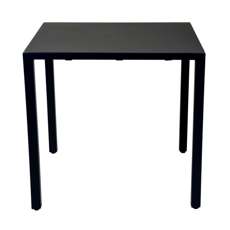 Tavolo alluminio regolabile Alma antracite quadro cm 80x80h75