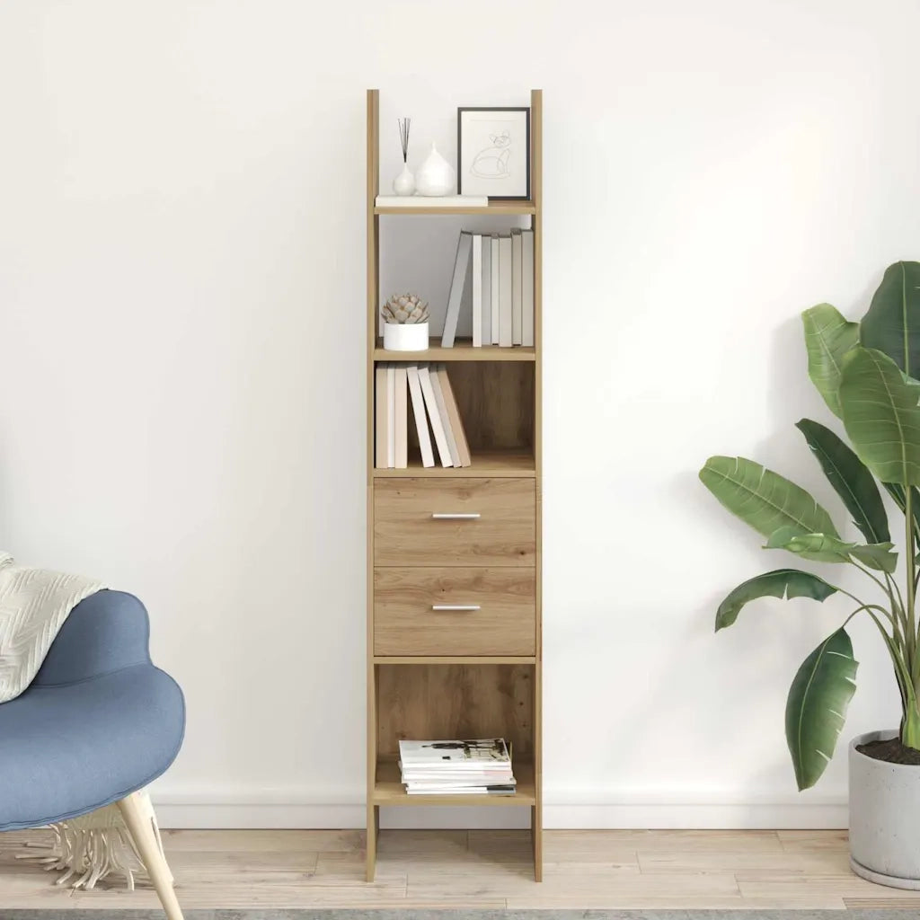 Armadio per Libri rovere artigianale 40 x 35 x 180 cm 875440
