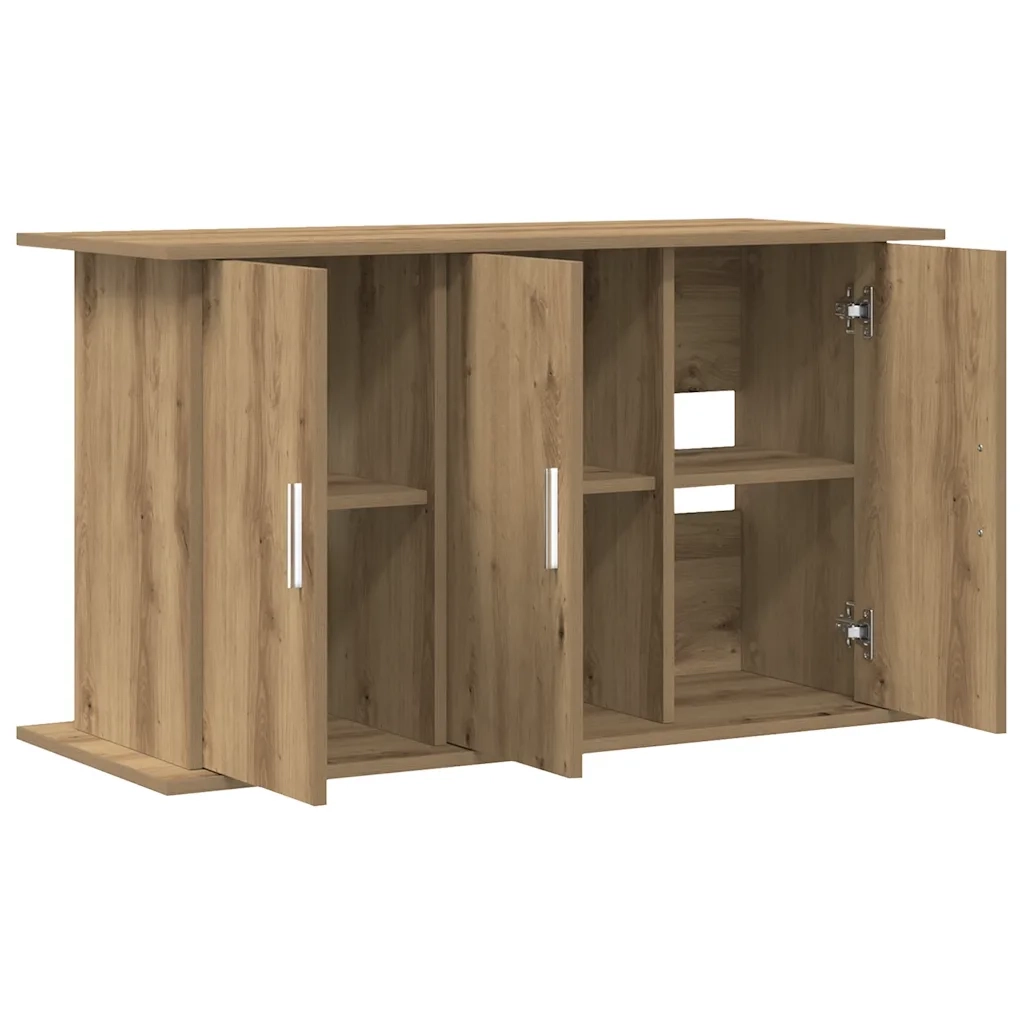 Supporto per acquario artigianale in rovere 101x41x58 cm 857287
