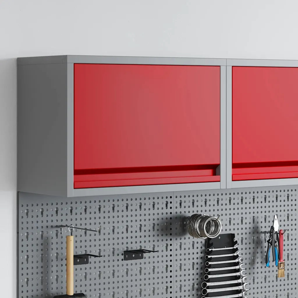Mobile per attrezzi Rosso e Grigio 50 x 25 x 35 cm CFW8375915