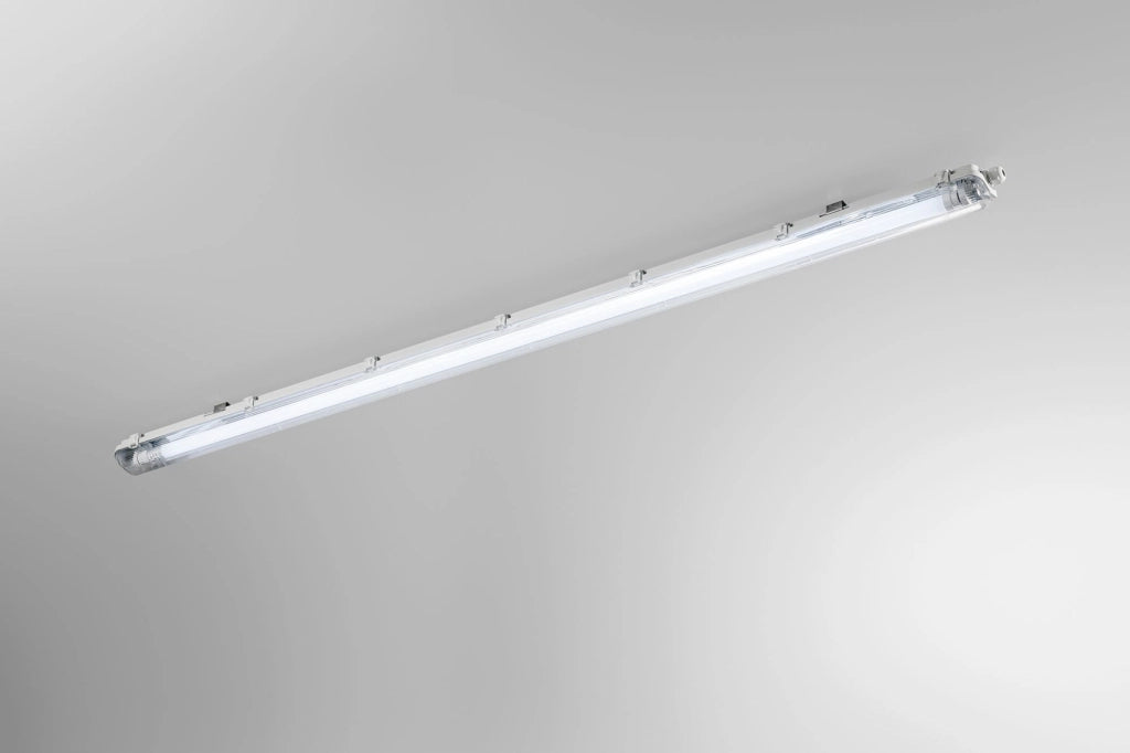 PLAFONIERA STAGNA LED ATLANTIC SILVER 1 LUCE ATTACCO T8 I INCLUSO IP65 150CM 4000K 2280LM 18W