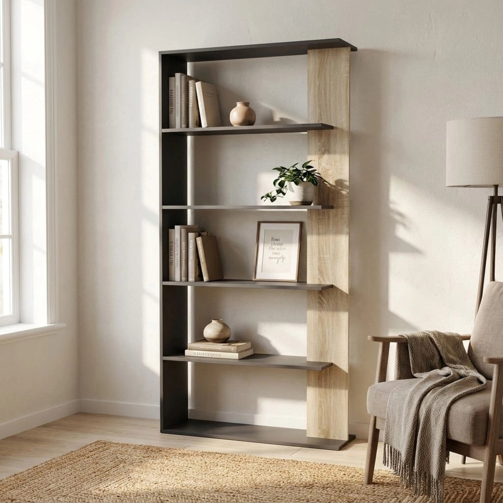 Libreria Moderna di Design in Legno Composito cm 90x23 5x180 - SCAF