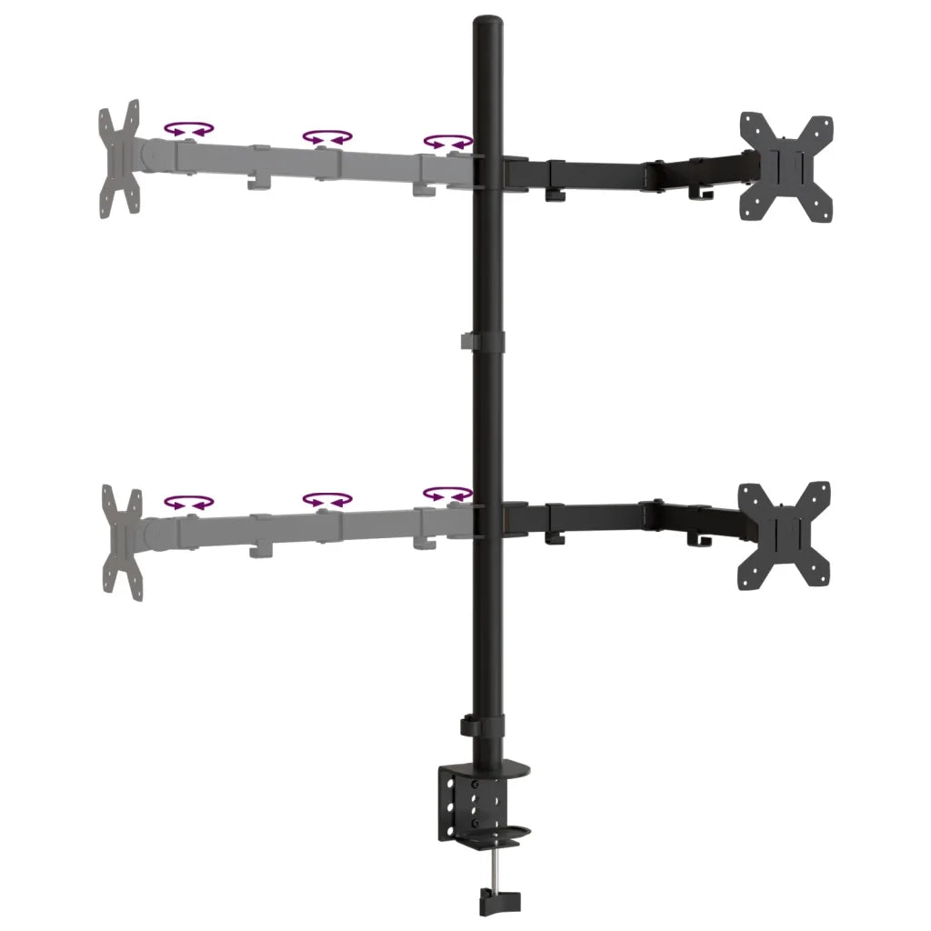 Supporto per Monitor in Acciaio Nero VESA 75/100 mm CFW9986484