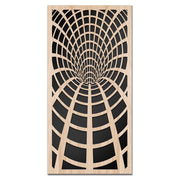 BLACK HOLE - Quadro arredo LASERCUT composito Legno e PVC Misura: 70x140 cm