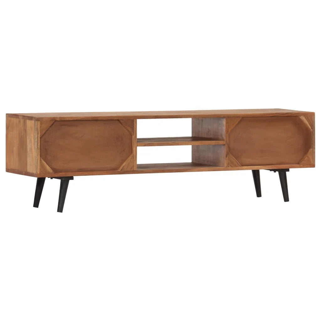 Pratico mobile porta TV/credenza di design 140 cm legno massello di acacia 2502074
