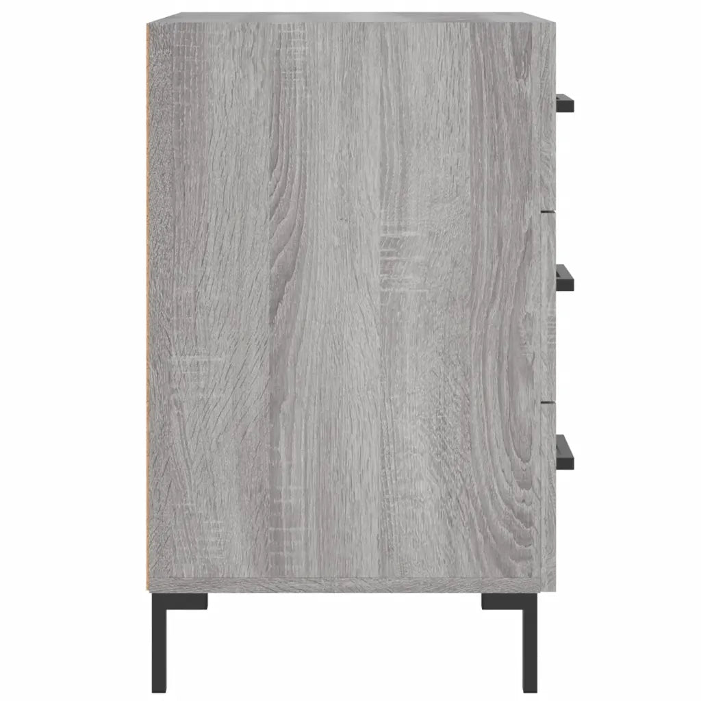 Comodino | Armadio da Notte | Mobiletto da notte Grigio Sonoma 40x40x66 cm in Legno Multistrato