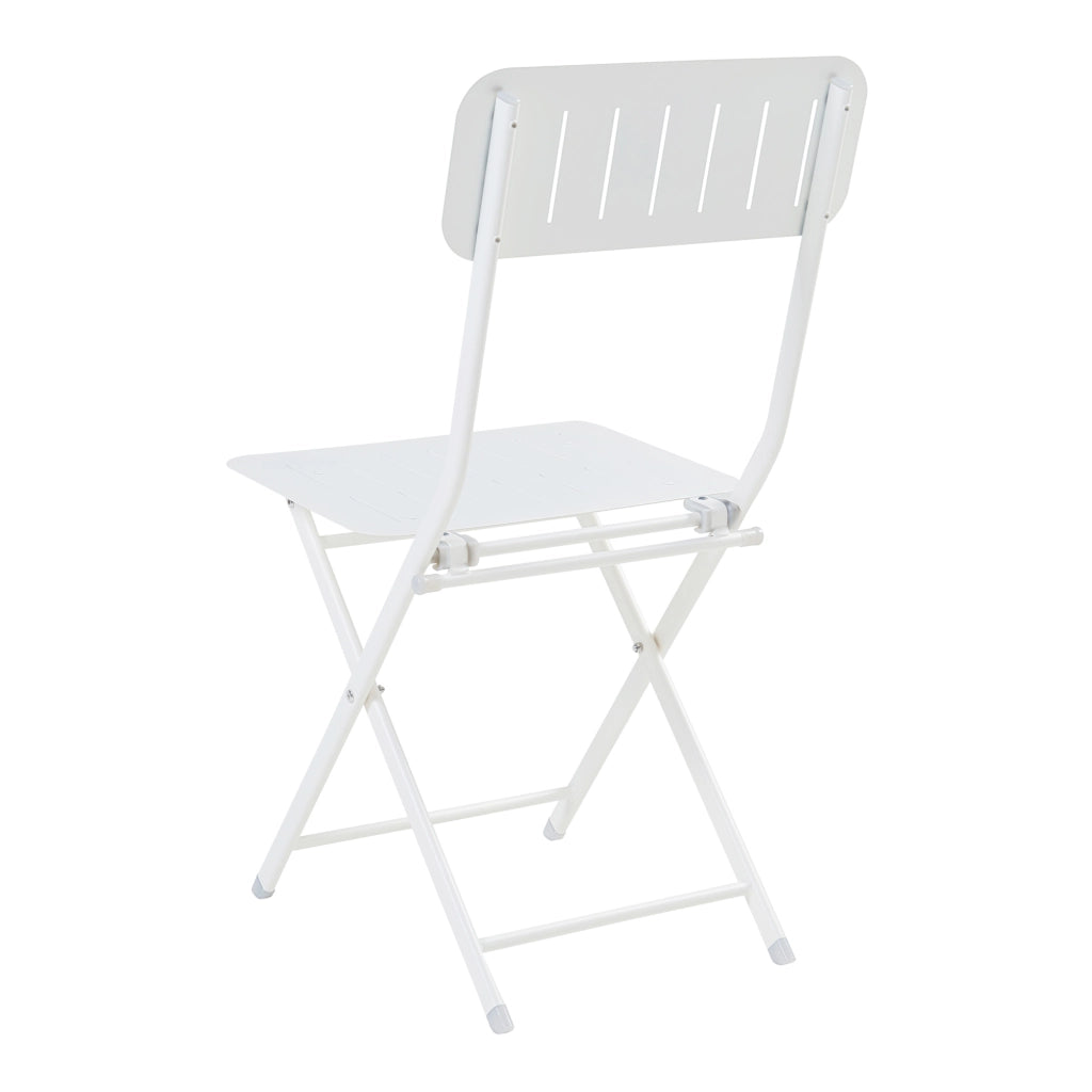 Set Sande di 2 Sedie Pieghevoli - Bianco [en.casa]