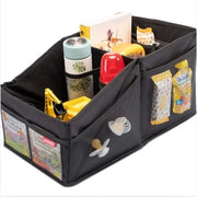 Organizzatore di Cassetta Portabagagli - Cinture Regolabili - Snacks e Bevande per Viaggi in Auto - Sostenibile