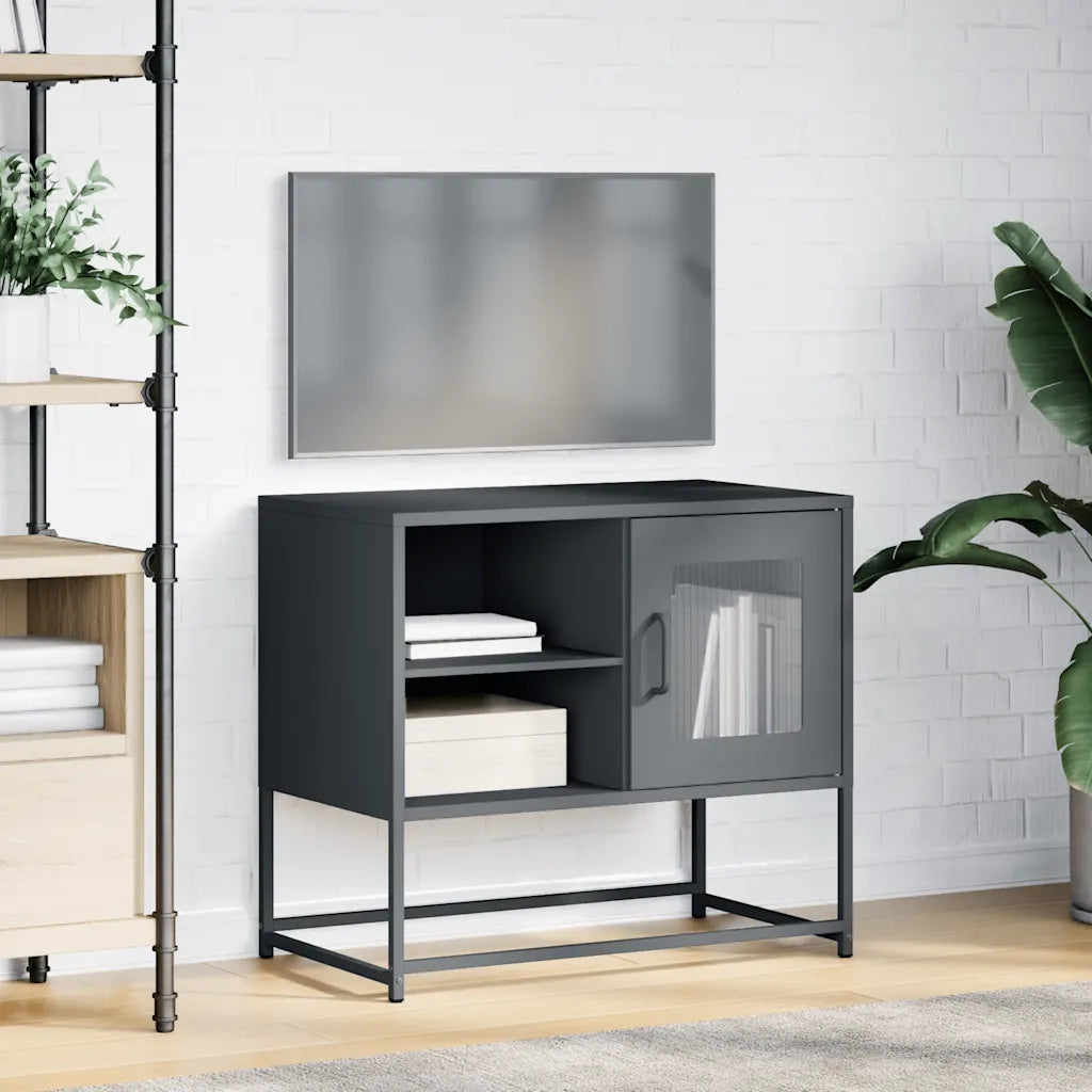 Mobile TV Antracite 68x39x60,5 cm in Acciaio